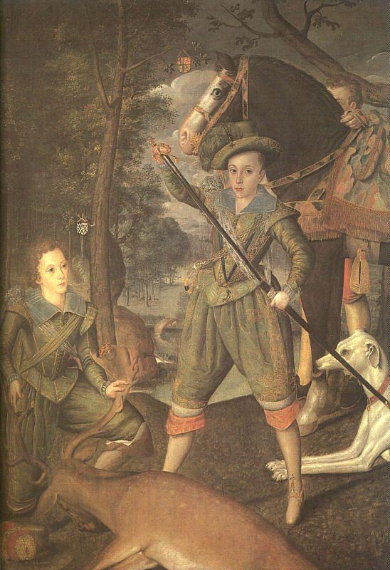 Robert Peake the Elder Henry Frederick, Prince of Wales and Sir John Harington Sweden oil painting art